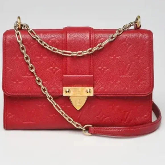 Louis Vuitton Scarlet Monogram Empriente Leather Saint Sulpice PM Bag - Picture 7 of 9